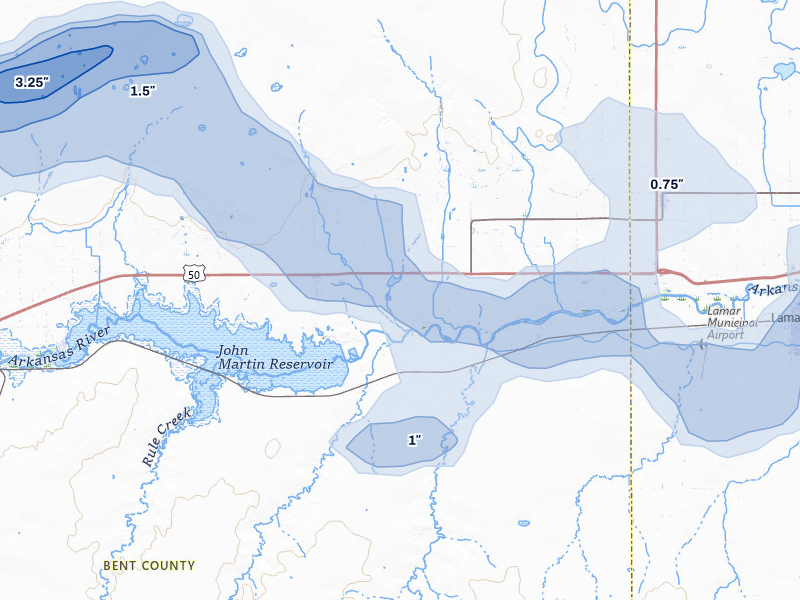 NEXRAD radar-signature map of the hail storm over Mc Clave, CO on Jun 26, 2026