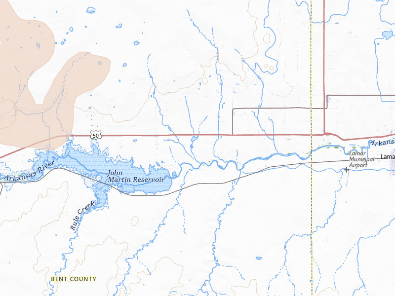 Radar-estimated hail-size map of the storm over Mc Clave, CO on Jul 9, 2026