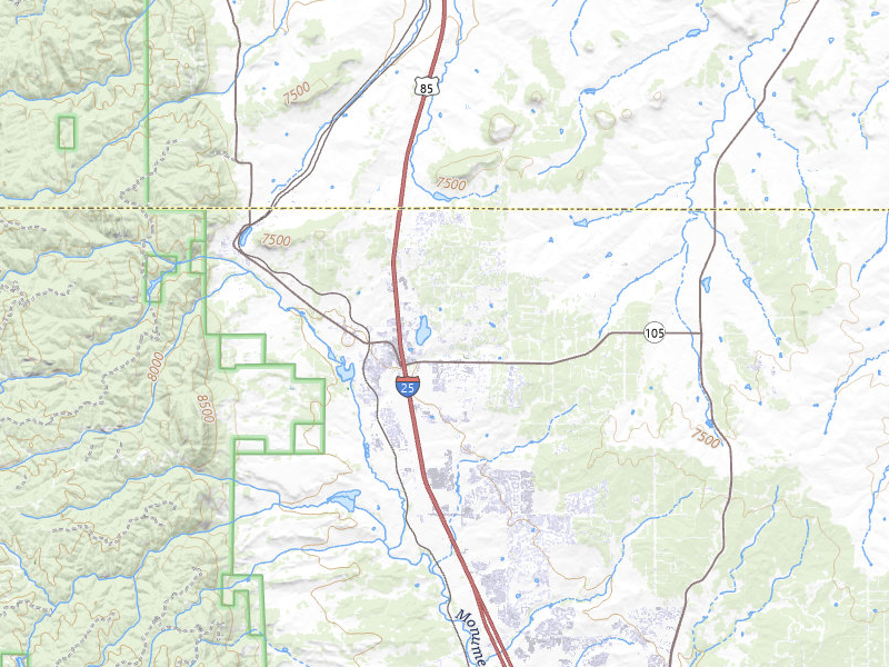 NEXRAD radar-signature map of the hail storm over Monument, CO on Jun 25, 2026