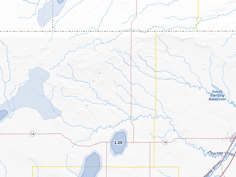NEXRAD radar-signature map of the hail storm over New Raymer, CO on Jun 3, 2026