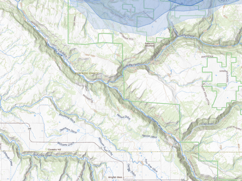 NEXRAD radar-signature map of the hail storm over Norwood, CO on Sep 14, 2026