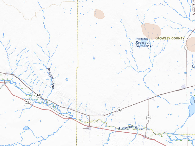 Radar-estimated hail-size map of the storm over Olney Springs, CO on Jul 30, 2026
