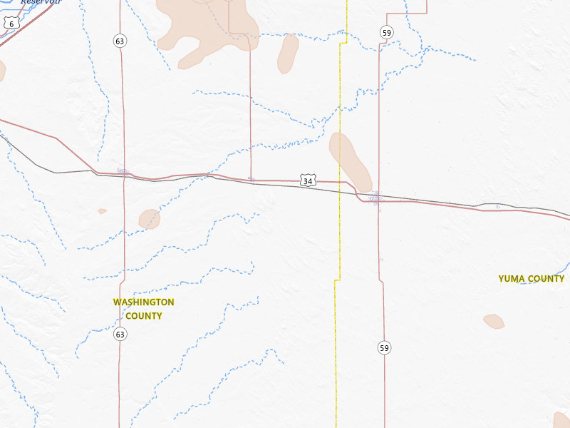 Radar-estimated hail-size map of the storm over Otis, CO on May 9, 2026