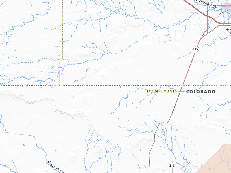 Radar-estimated hail-size map of the storm over Peetz, CO on Jul 2, 2026