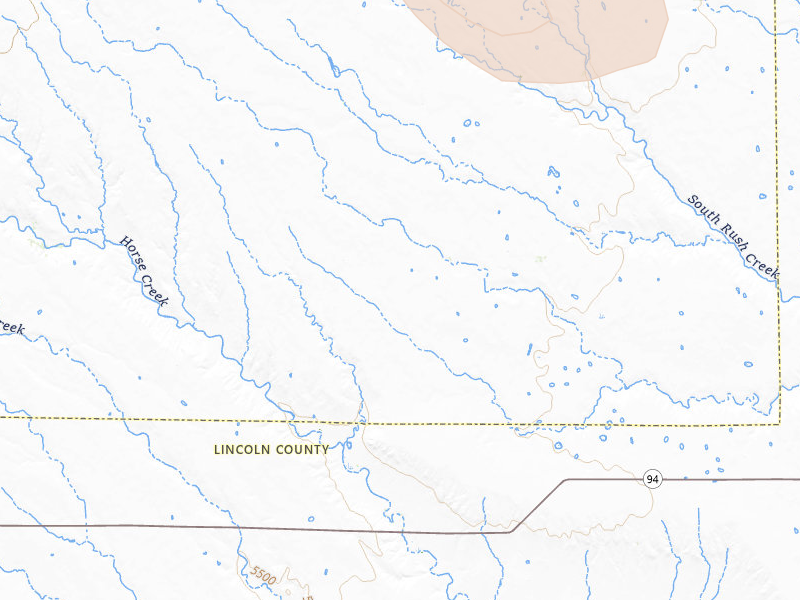 Radar-estimated hail-size map of the storm over Ramah, CO on Jul 23, 2026