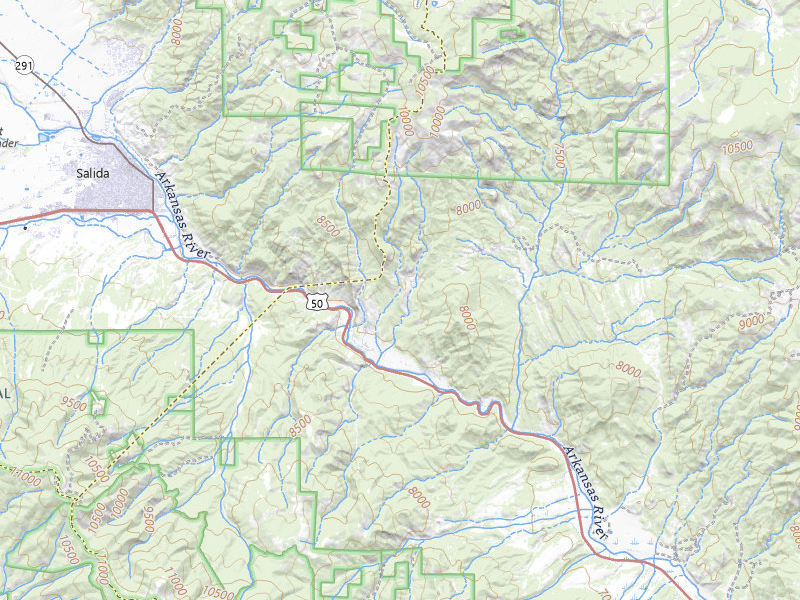 NEXRAD radar-signature map of the hail storm over Salida, CO on Jul 28, 2026