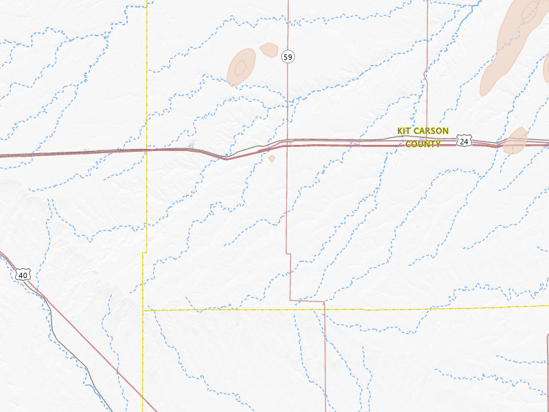 Radar-estimated hail-size map of the storm over Seibert, CO on Jun 30, 2026