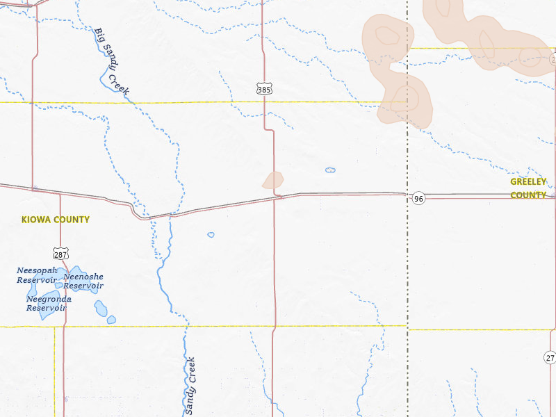 Radar-estimated hail-size map of the storm over Sheridan Lake, CO on Jul 9, 2026