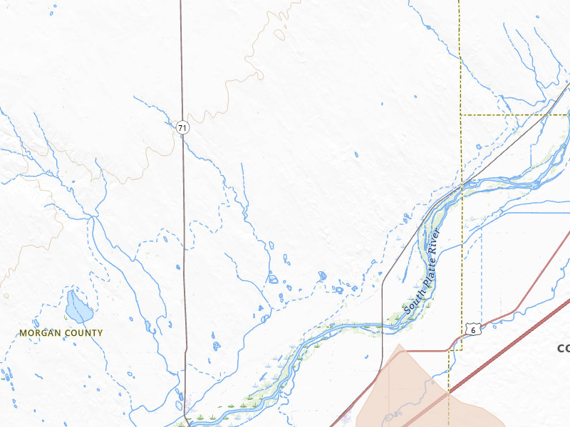 Radar-estimated hail-size map of the storm over Snyder, CO on May 9, 2026