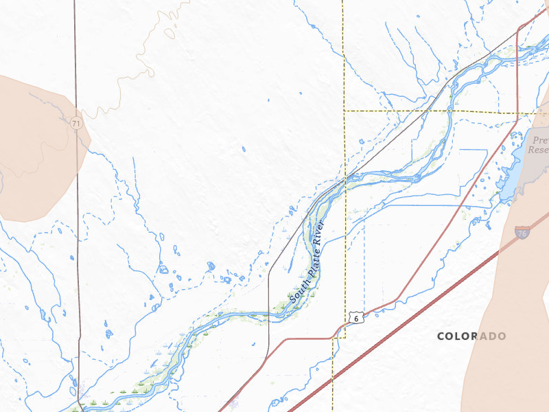 Radar-estimated hail-size map of the storm over Snyder, CO on Jul 22, 2026