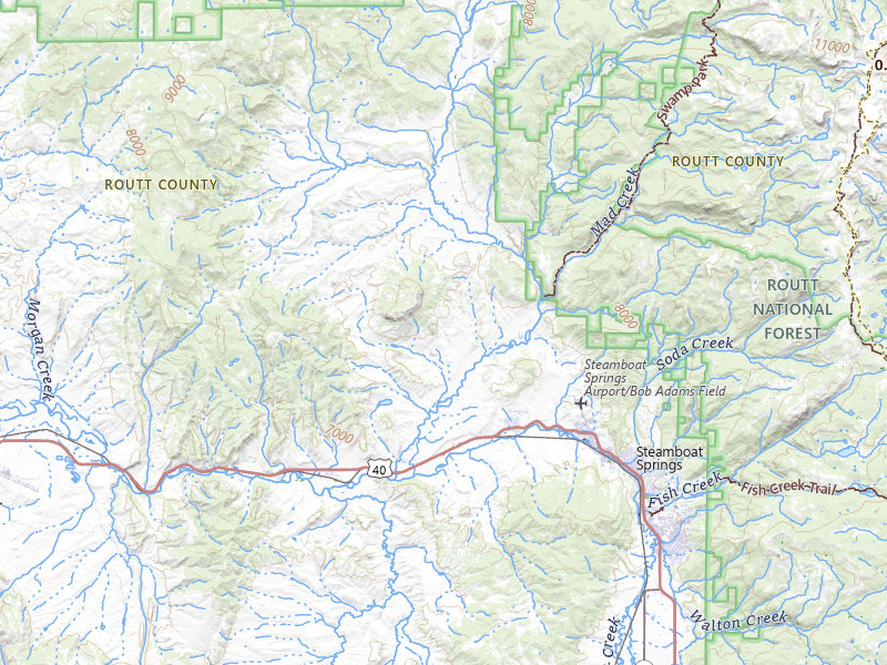 Radar-estimated hail-size map of the storm over Steamboat Springs, CO on May 17, 2026