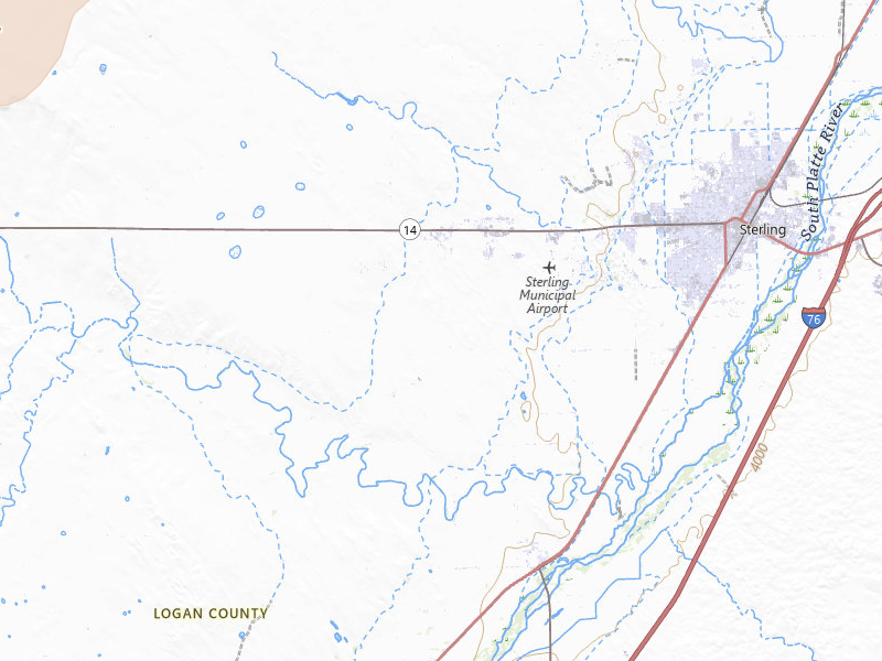 Radar-estimated hail-size map of the storm over Sterling, CO on Jun 9, 2026