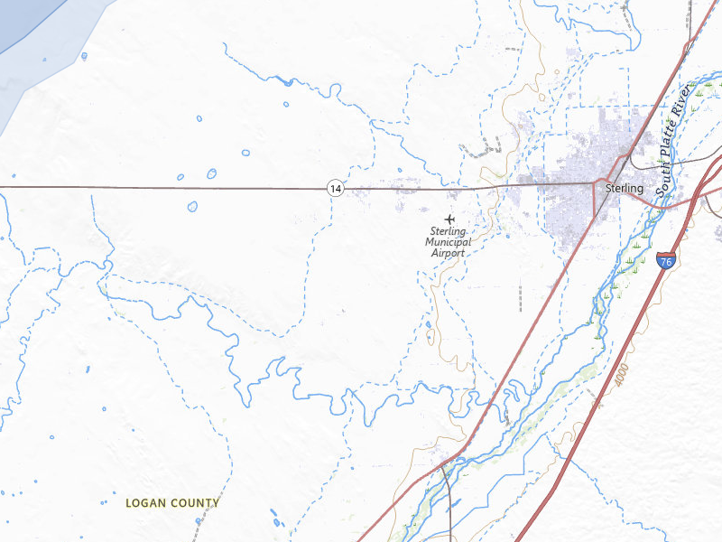 NEXRAD radar-signature map of the hail storm over Sterling, CO on Jun 9, 2026