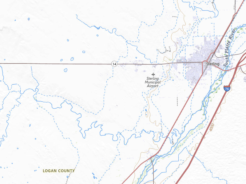 NEXRAD radar-signature map of the hail storm over Sterling, CO on Jul 4, 2026