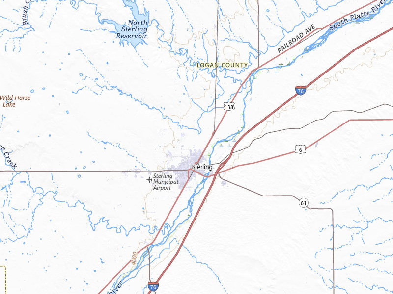 NEXRAD radar-signature map of the hail storm over Sterling, CO on Aug 26, 2026