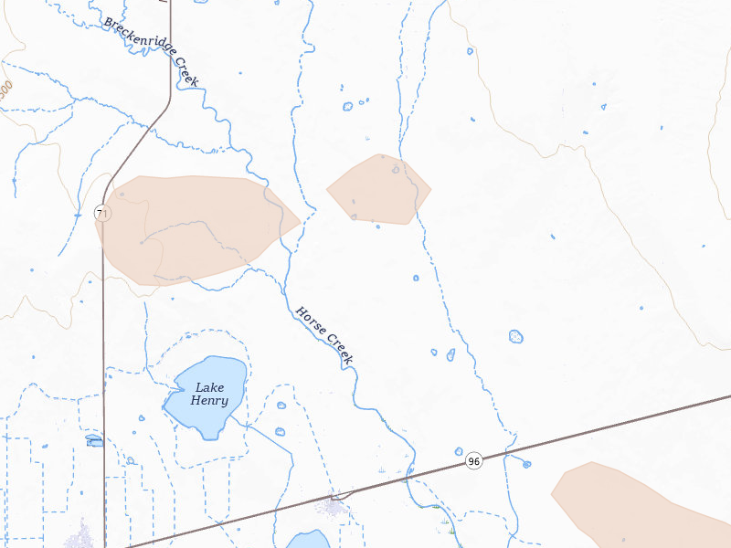 Radar-estimated hail-size map of the storm over Sugar City, CO on Jul 30, 2026