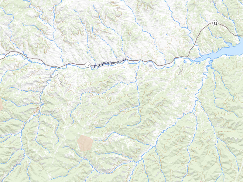 Radar-estimated hail-size map of the storm over Trinidad, CO on Aug 19, 2026