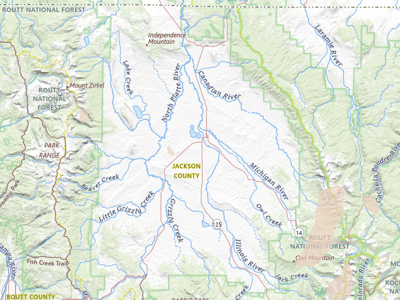 Radar-estimated hail-size map of the storm over Walden, CO on Jul 21, 2026