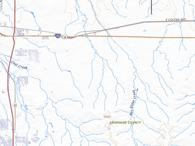 Radar-estimated hail-size map of the storm over Watkins, CO on Jul 10, 2026