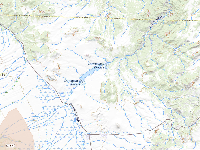Radar-estimated hail-size map of the storm over Westcliffe, CO on Jun 3, 2026