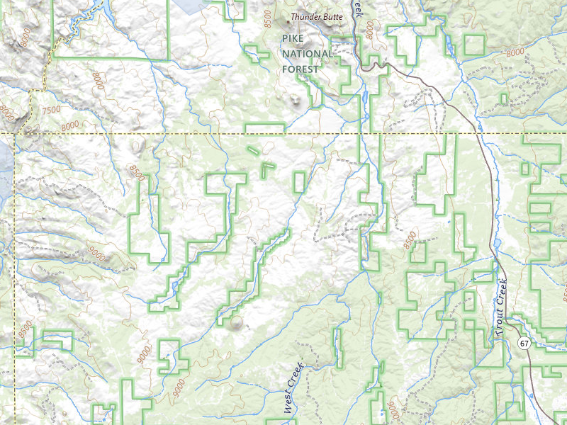 NEXRAD radar-signature map of the hail storm over Woodland Park, CO on May 28, 2026
