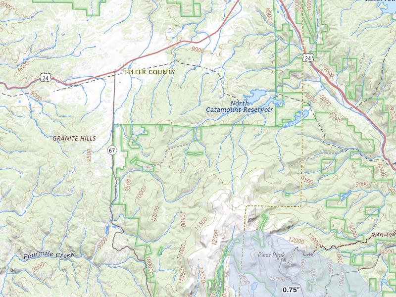NEXRAD radar-signature map of the hail storm over Woodland Park, CO on Aug 19, 2026