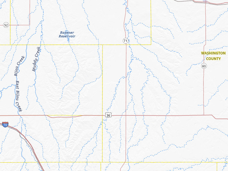 Radar-estimated hail-size map of the storm over Woodrow, CO on May 17, 2026