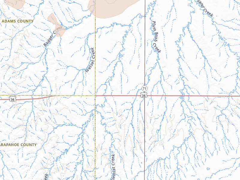 Radar-estimated hail-size map of the storm over Woodrow, CO on Jun 8, 2026