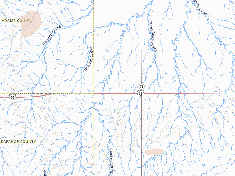Radar-estimated hail-size map of the storm over Woodrow, CO on Jul 9, 2026