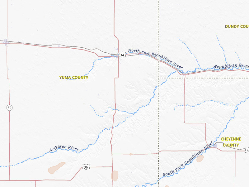 Radar-estimated hail-size map of the storm over Wray, CO on Jul 3, 2026