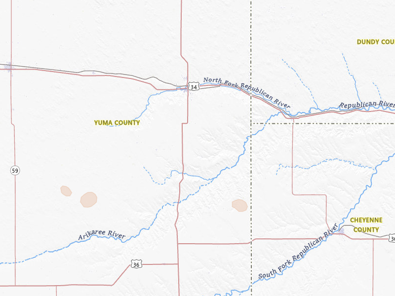 Radar-estimated hail-size map of the storm over Wray, CO on Jul 9, 2026
