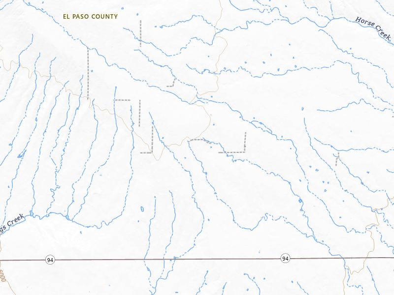 Radar-estimated hail-size map of the storm over Yoder, CO on Jul 8, 2026