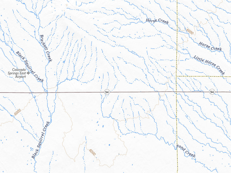 Radar-estimated hail-size map of the storm over Yoder, CO on Jul 22, 2026