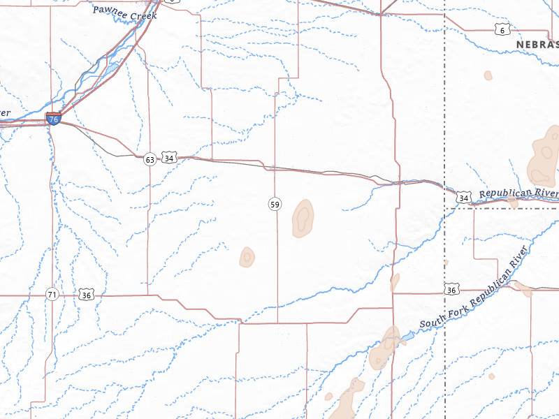 Radar-estimated hail-size map of the storm over Yuma, CO on May 29, 2026
