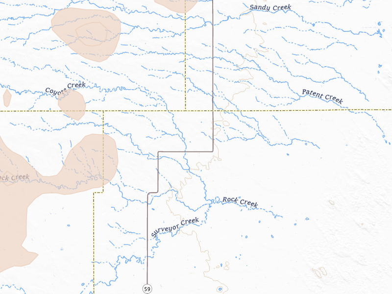 Radar-estimated hail-size map of the storm over Yuma, CO on Jul 9, 2026