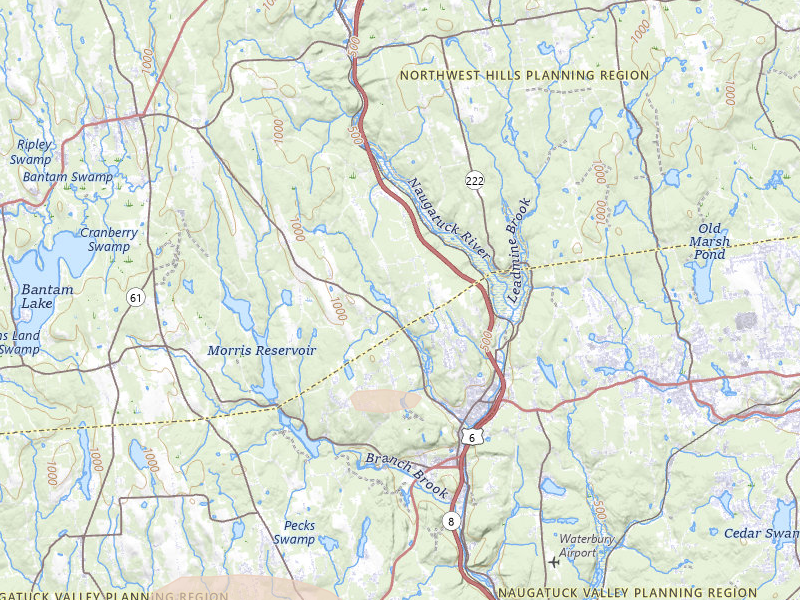 Radar-estimated hail-size map of the storm over Northfield, CT on Jun 12, 2026