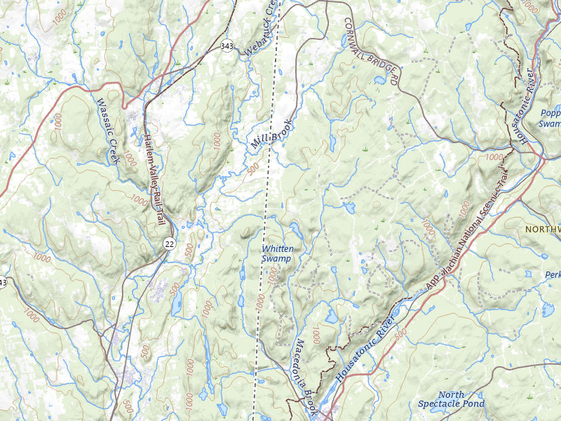 Radar-estimated hail-size map of the storm over Sharon, CT on Jun 12, 2026