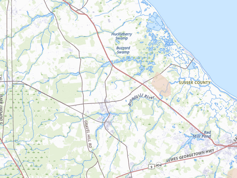 Radar-estimated hail-size map of the storm over Milton, DE on Aug 10, 2026