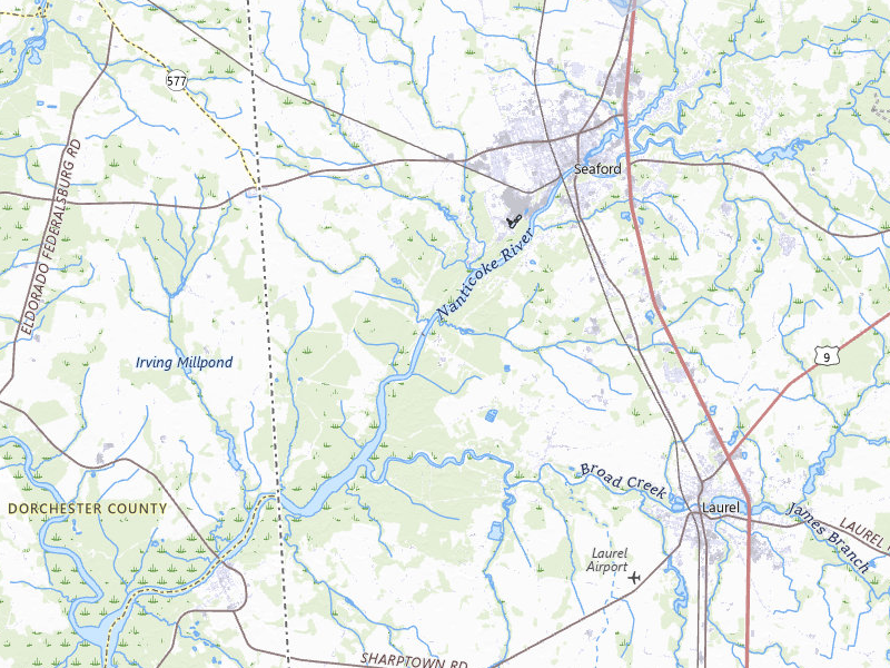 NEXRAD radar-signature map of the hail storm over Seaford, DE on Jul 5, 2026