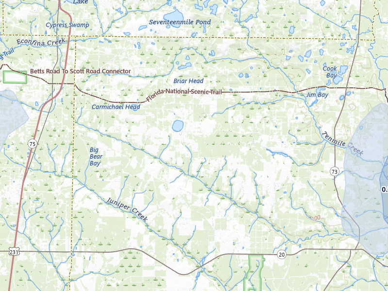 NEXRAD radar-signature map of the hail storm over Altha, FL on Jul 31, 2026