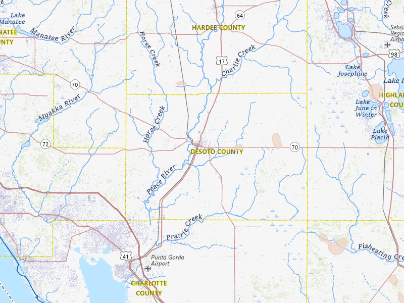 Radar-estimated hail-size map of the storm over Arcadia, FL on Jul 26, 2026