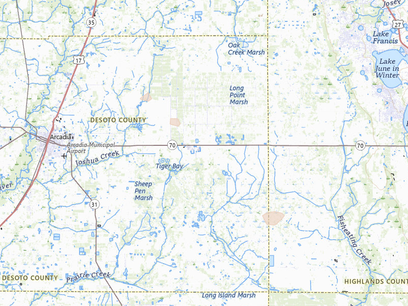 Radar-estimated hail-size map of the storm over Arcadia, FL on Aug 26, 2026