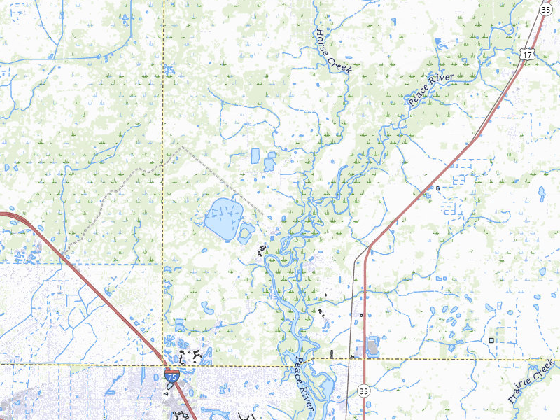 NEXRAD radar-signature map of the hail storm over Arcadia, FL on Aug 28, 2026