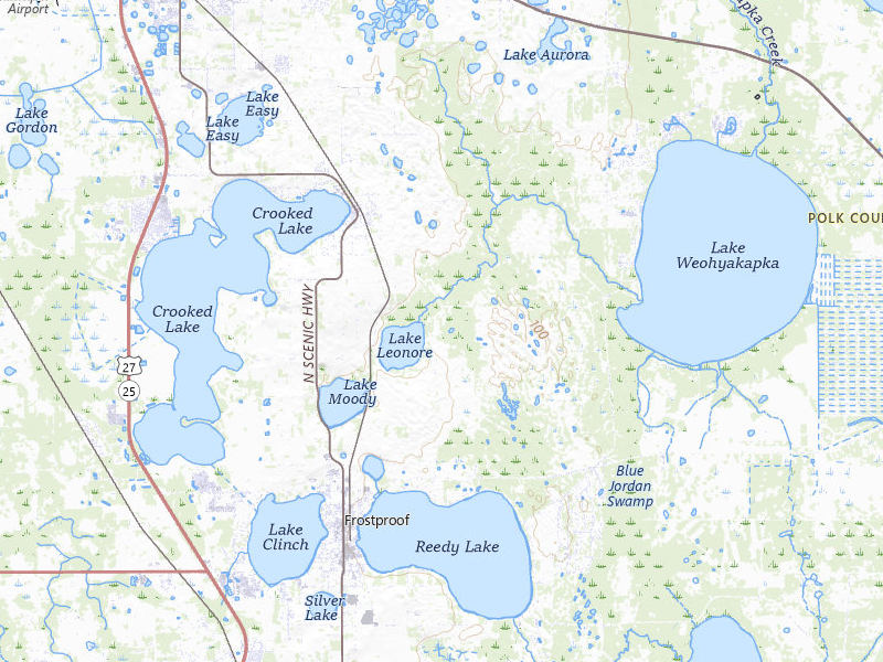Radar-estimated hail-size map of the storm over Babson Park, FL on Jul 26, 2026
