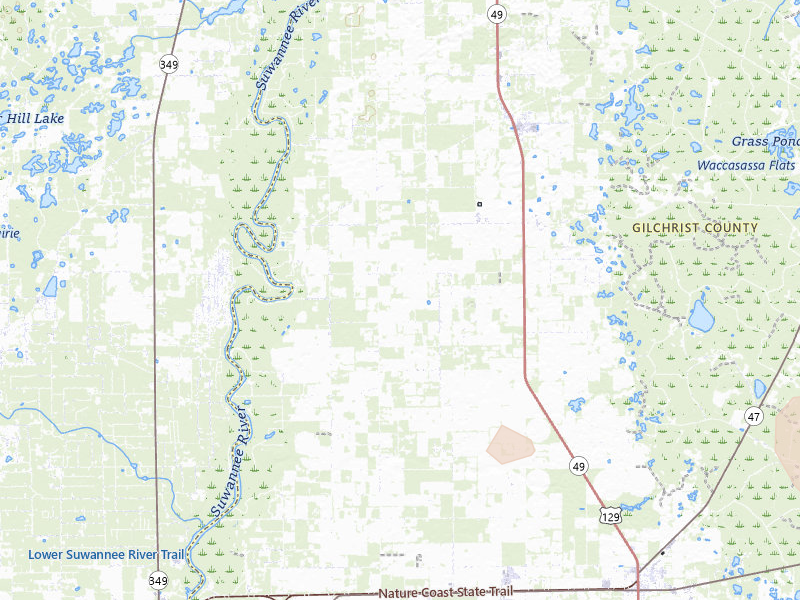 Radar-estimated hail-size map of the storm over Bell, FL on Aug 9, 2026