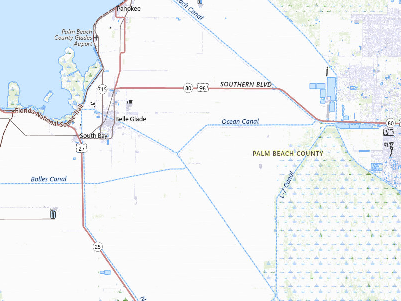 NEXRAD radar-signature map of the hail storm over Belle Glade, FL on Feb 28, 2026
