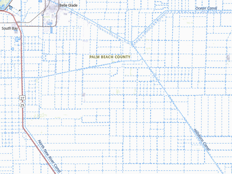 NEXRAD radar-signature map of the hail storm over Belle Glade, FL on Aug 21, 2026