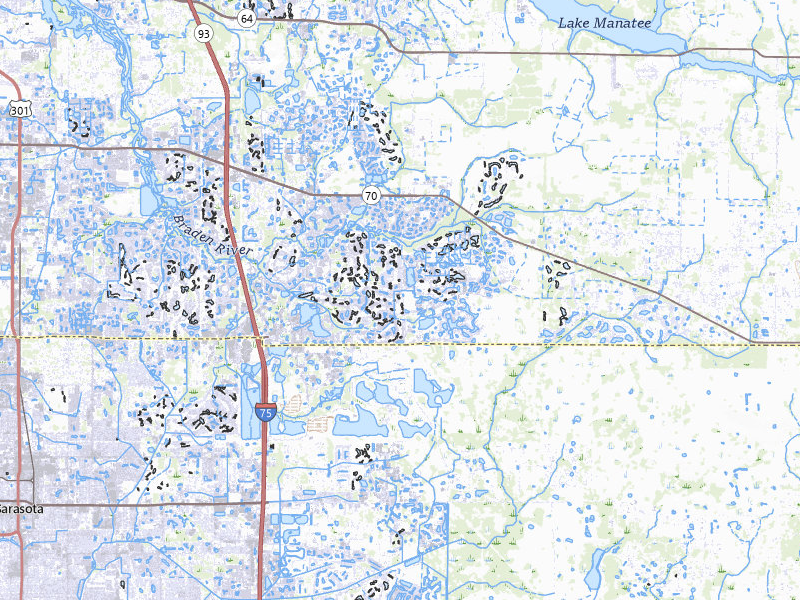 NEXRAD radar-signature map of the hail storm over Bradenton, FL on Aug 6, 2026