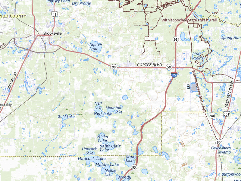 NEXRAD radar-signature map of the hail storm over Brooksville, FL on Jun 30, 2026