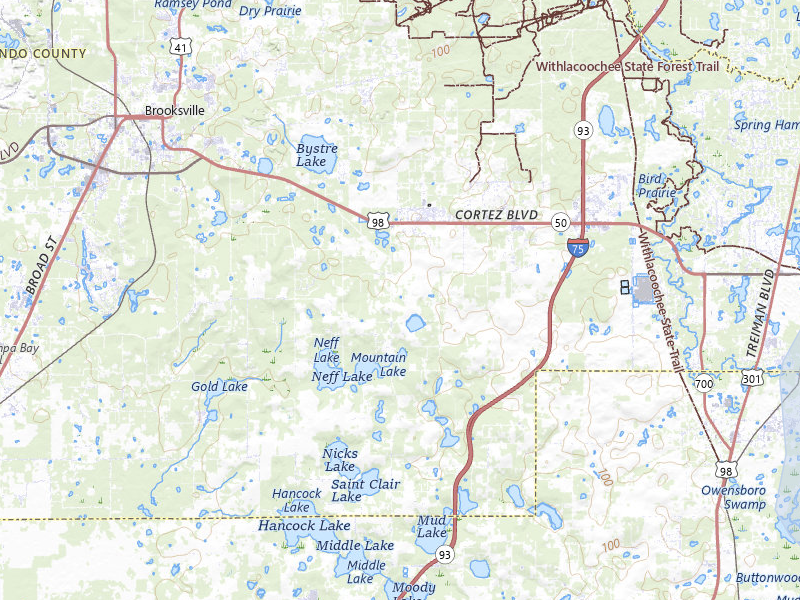 NEXRAD radar-signature map of the hail storm over Brooksville, FL on Jul 11, 2026